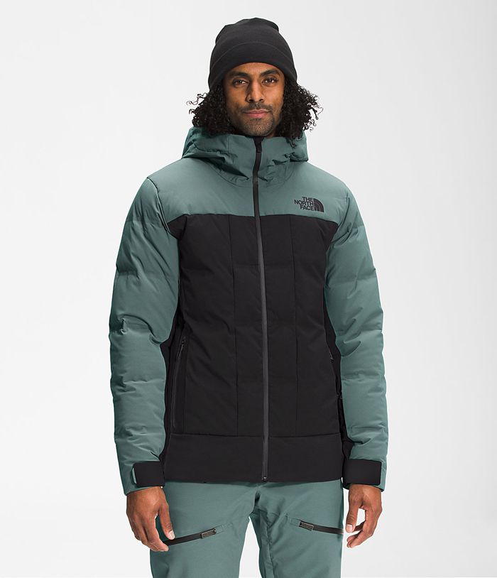 The North Face Winterjas Heren Bellion RVKU60847 - Groen/Zwart